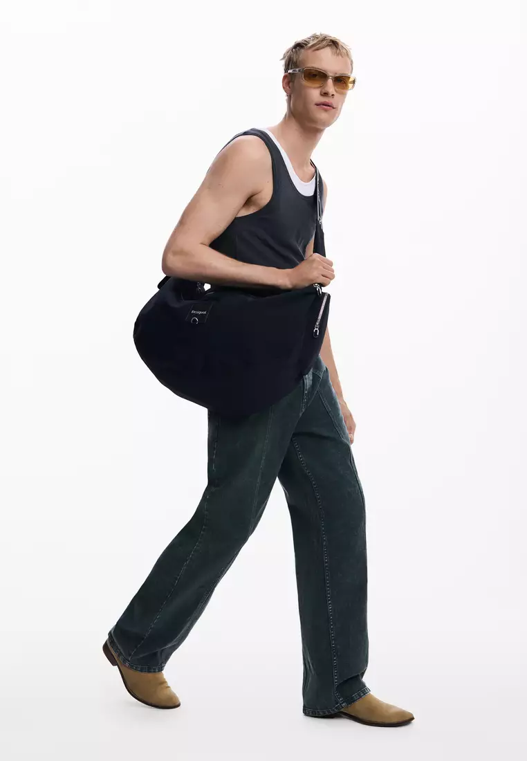 Front stitch denim pants