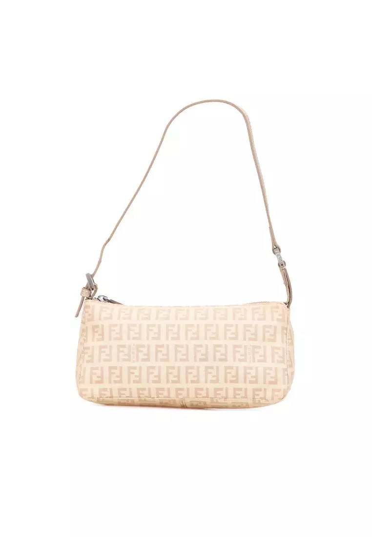 Buy Fendi Pre-Loved Fendi Zucchino Canvas Pochette 2026 Online
