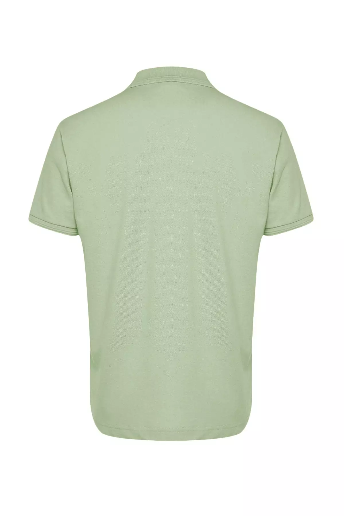 Mint Stripe Slim Fit Polo Neck T-Shirt - 100% Cotton Tmnss20Po0009