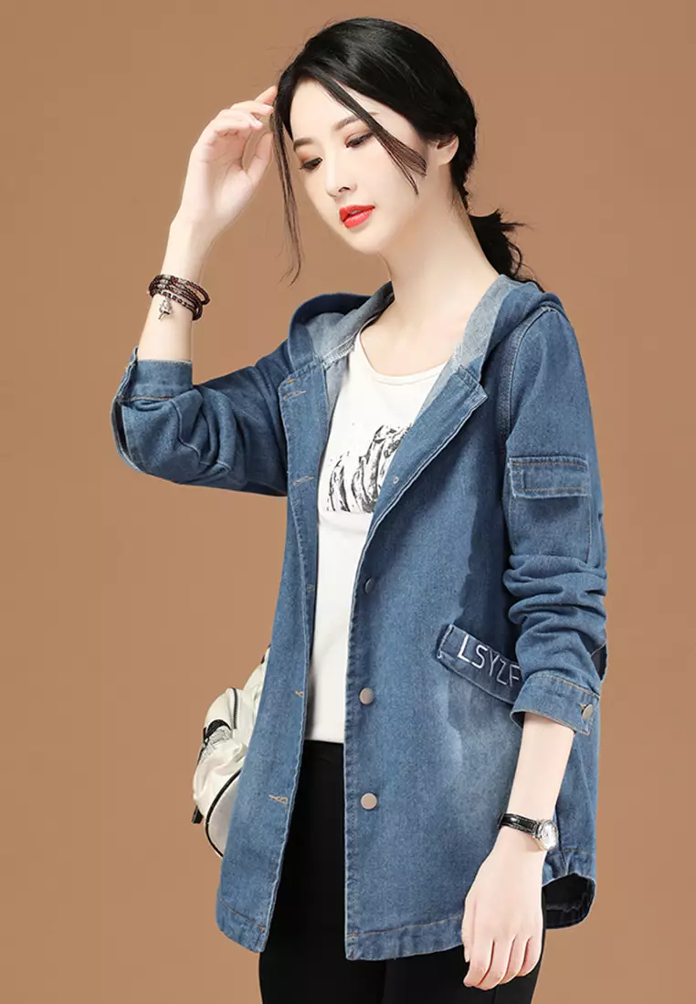 Jeans blazer for girls outlet