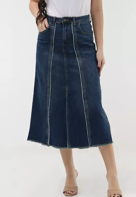 Denim Long Skirt
