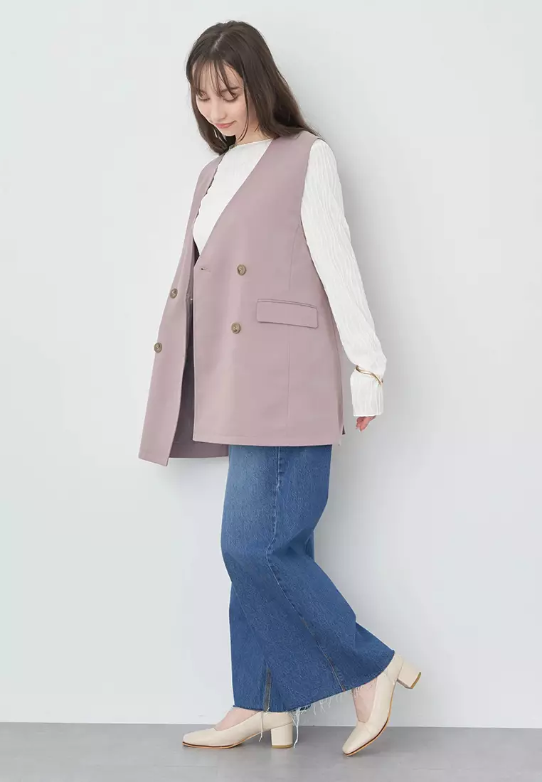 Earth Music & Ecology - Suzu Vest Pink Beige