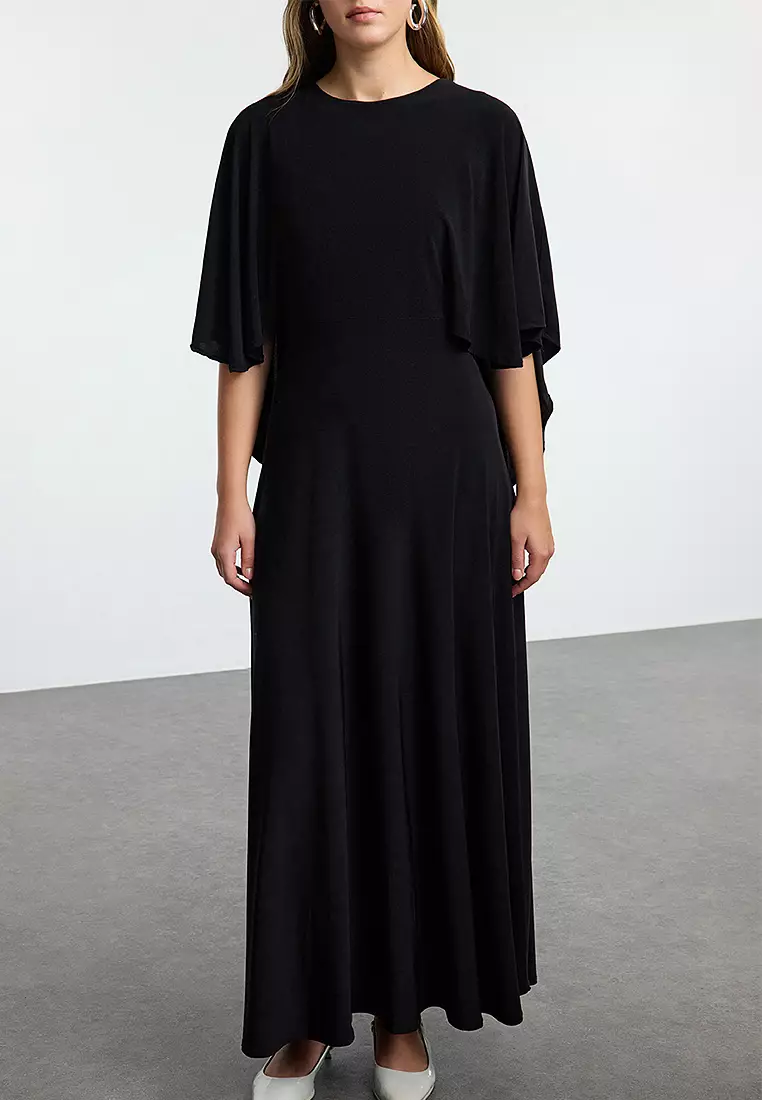 Maxi Three Quarter Sleeve Relaxed Dress