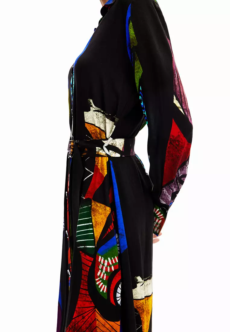 Desigual Woman M. Christian Lacroix midi shirt dress .