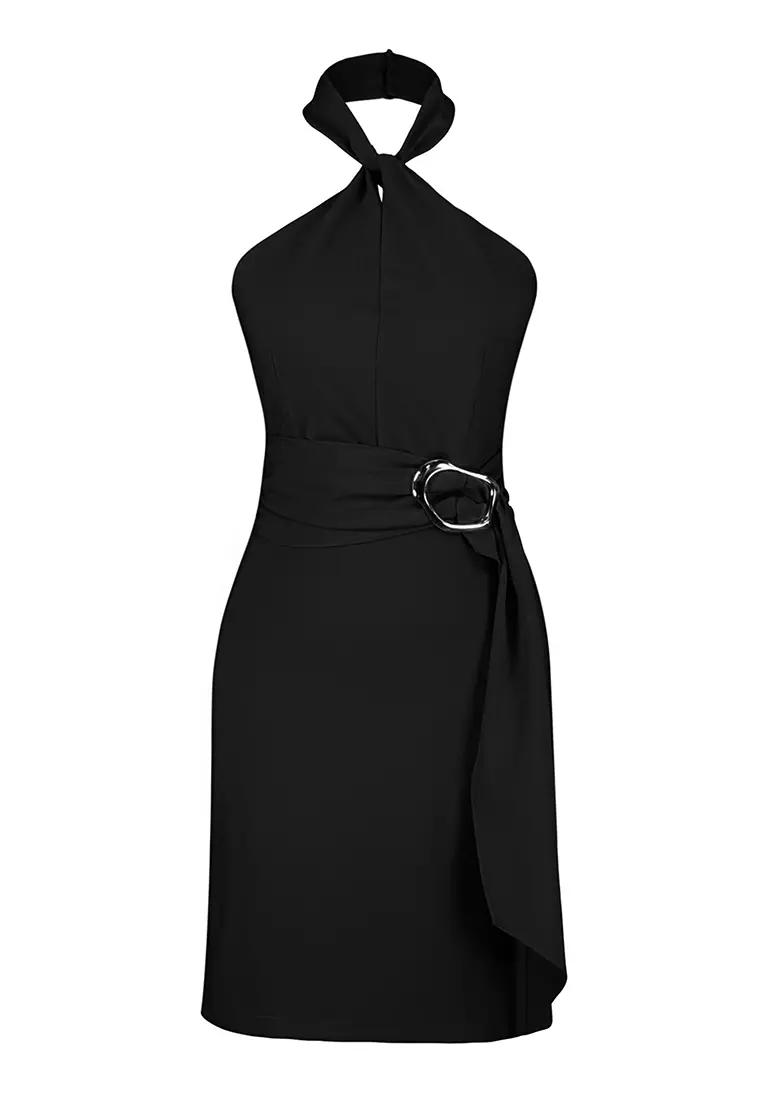 Mini Buckle Detail Dress