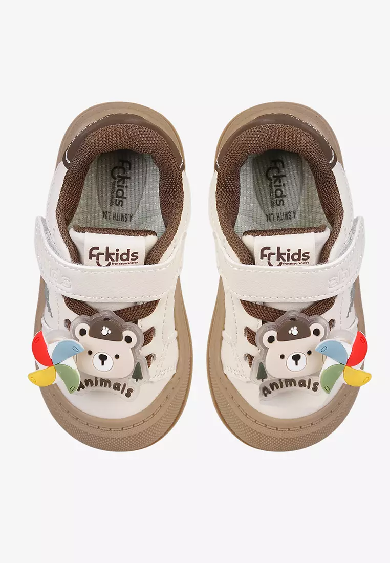 Sepatu Sneakers Tali Anak Bayi Pre Walker Baby Unisex A.Smith in Mocca