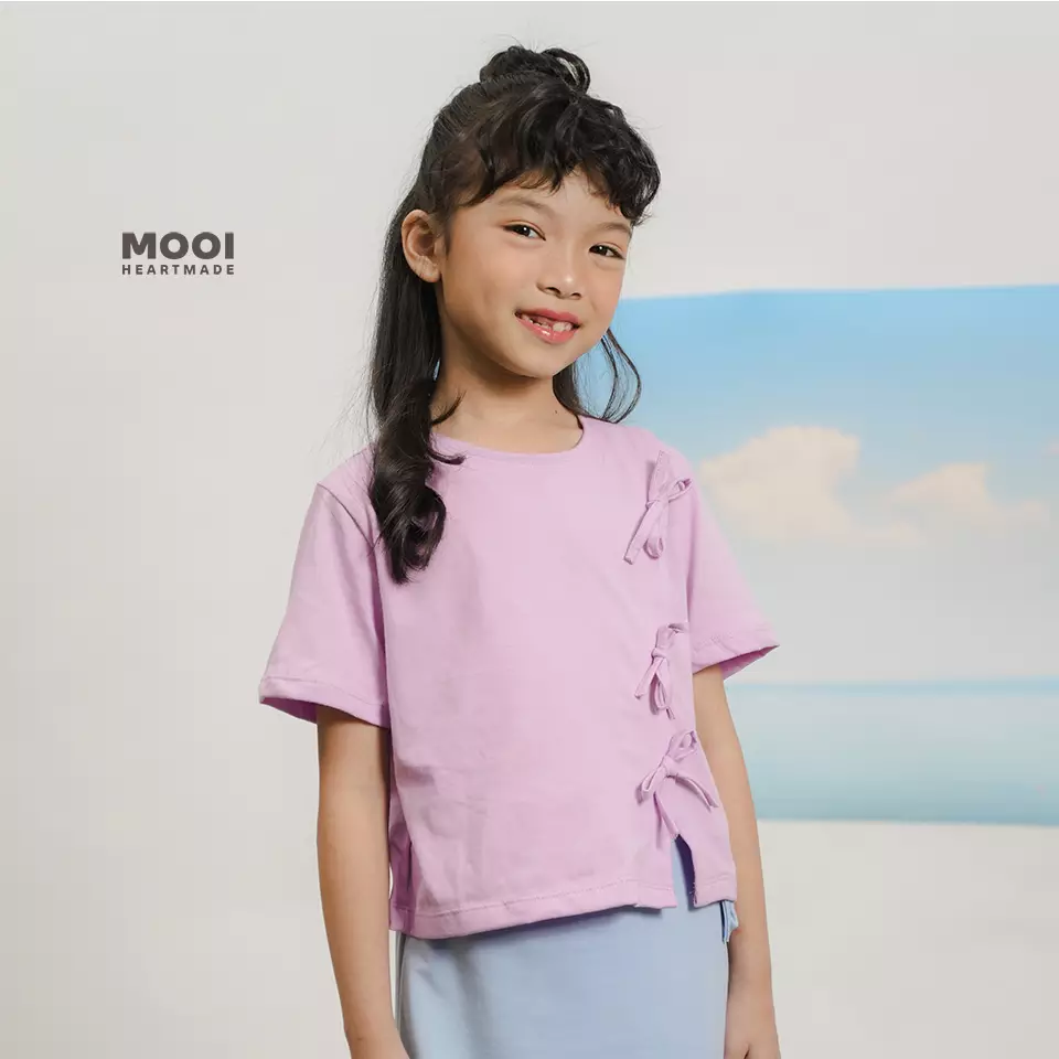 Mooi Atasan Anak Perempuan Livy Top - Green Glow