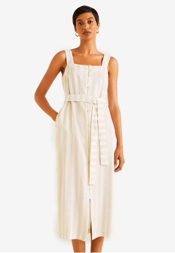 Buy Mango Striped Midi Dress Online Zalora Malaysia