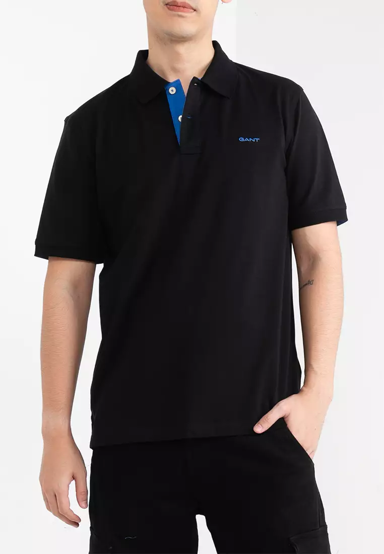 Contrast Pique Polo Shirt