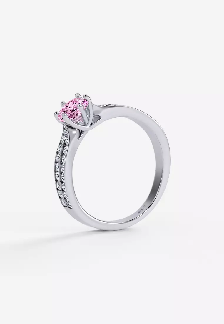 Vinstella Eternity’s Glow Pink Diamond Engagement Ring