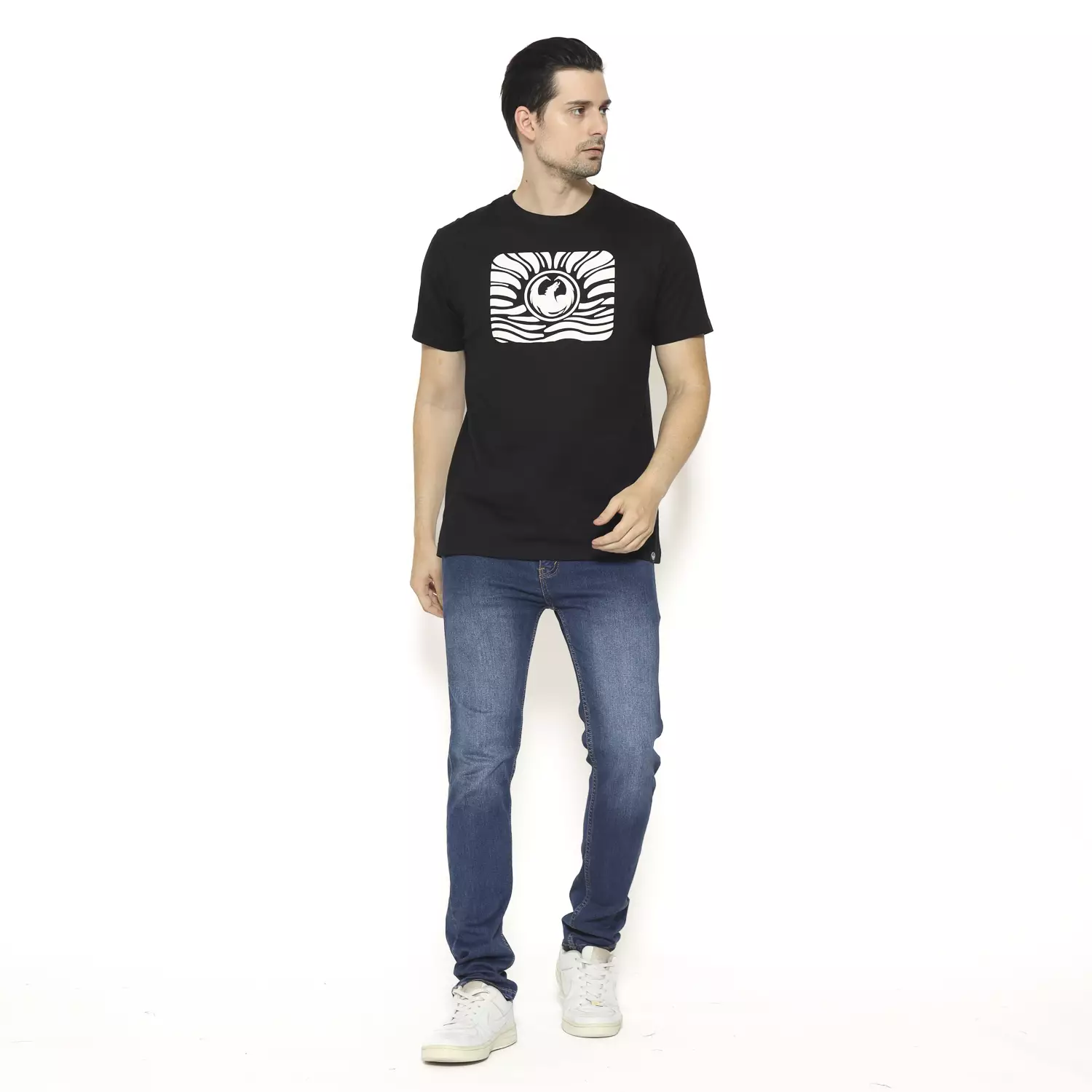 Dragon Kaos Lengan Pendek Dusk Men Tee Black Planet Surf