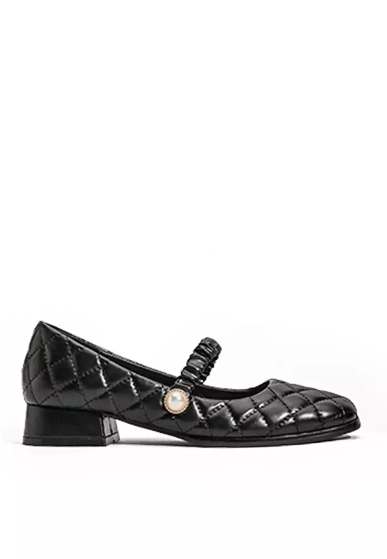 Discount on Twenty Eight Shoes  shoes - SKU: VANSA Diamond Lattice Square Toes Low Heel Shoes VSW-F502318