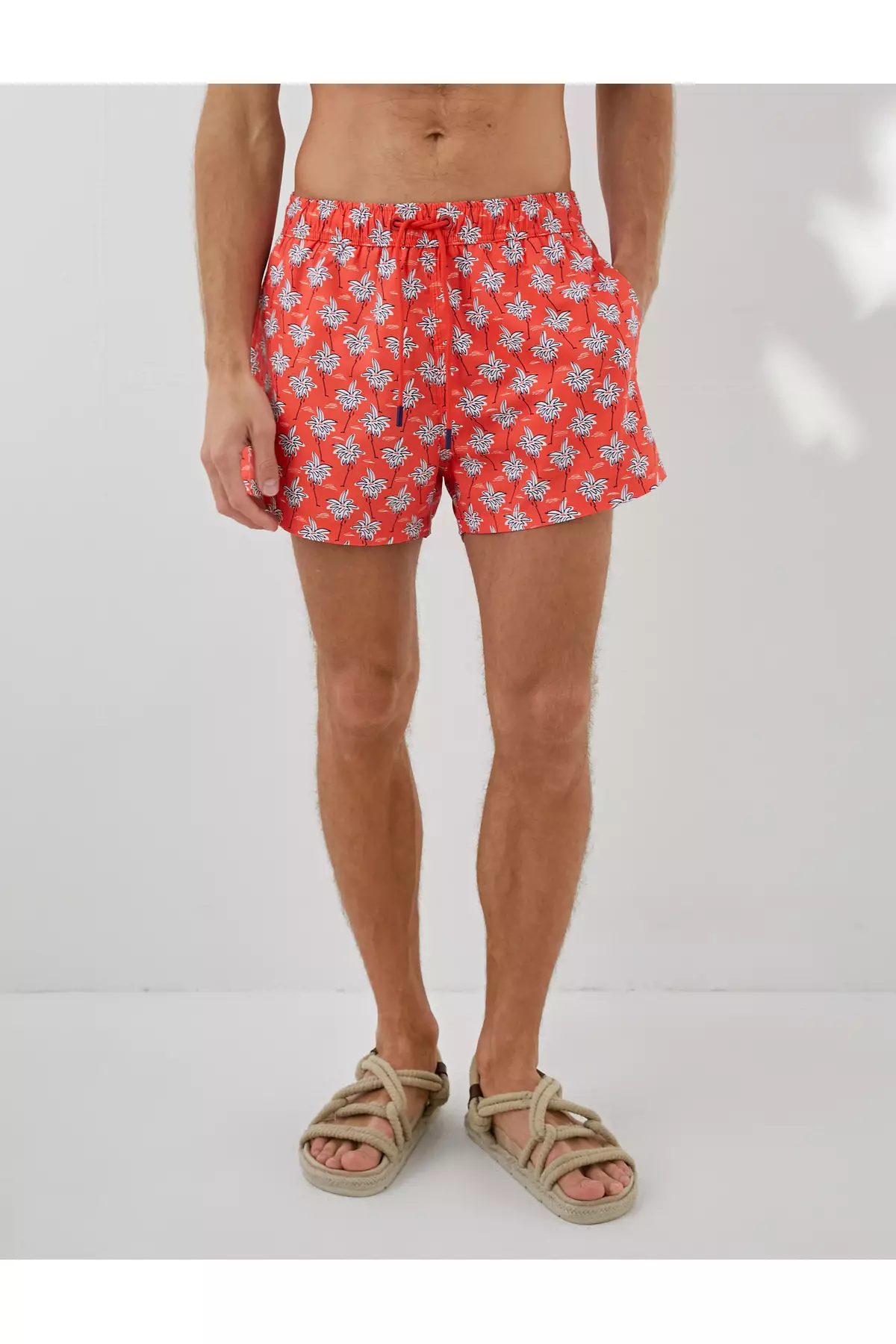 Red beach shorts online