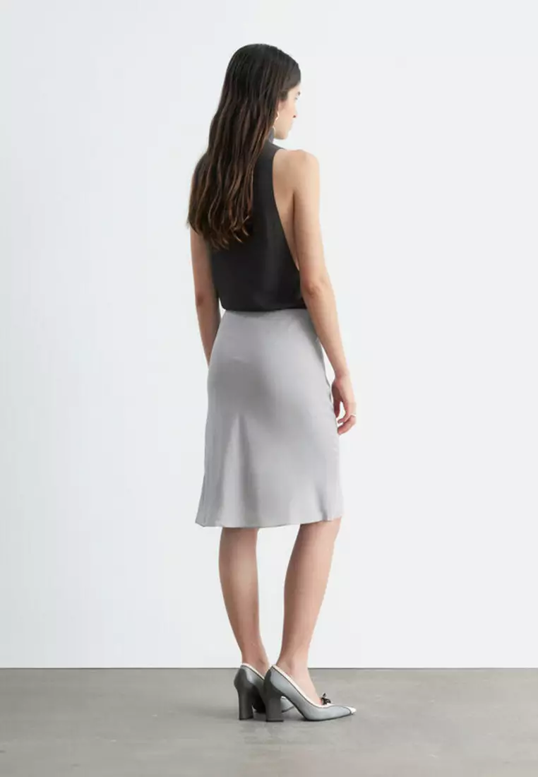 Knee-Length Slip Skirt