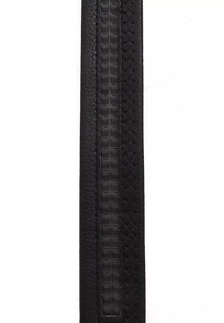 Hazel Gesper Belt Ikat Pinggang Pria Sabuk Casual Elegan Material Leather Kulit ORIGINAL - Black