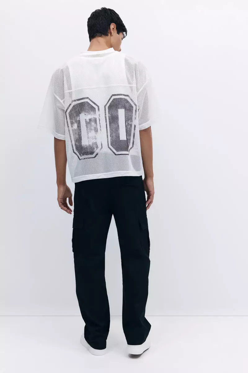 Regular Fit twill cargo trousers