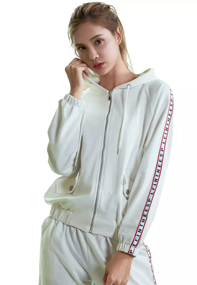 White yoga jacket hotsell