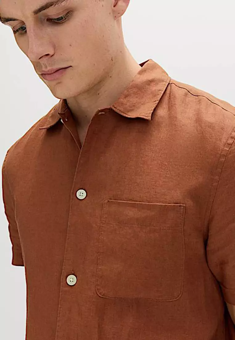 Pure Linen Short Sleeve Shirt