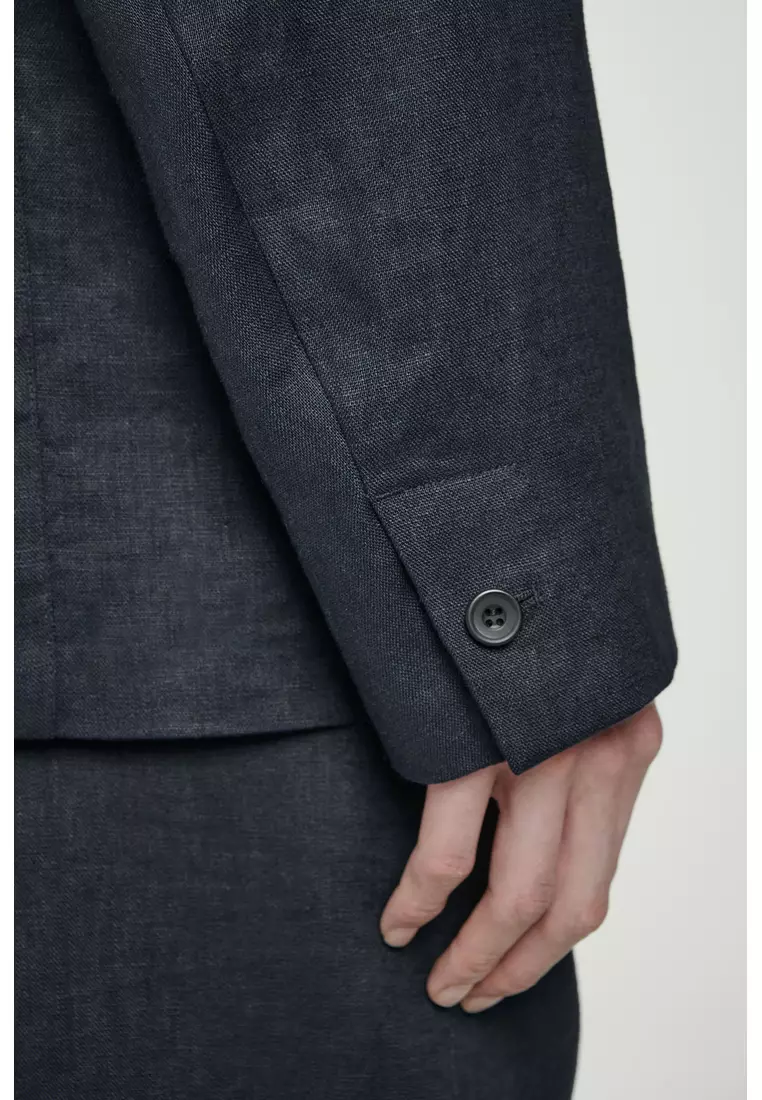 SINGLE-BREASTED LINEN BLAZER