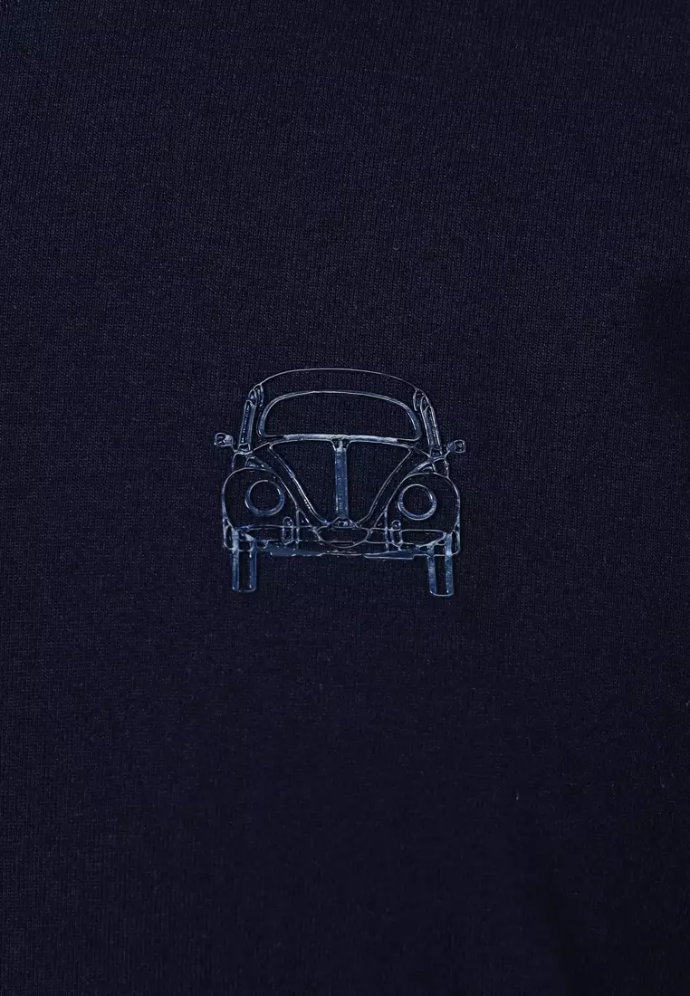 VOLKSWAGEN 男士圆领图案 T 恤