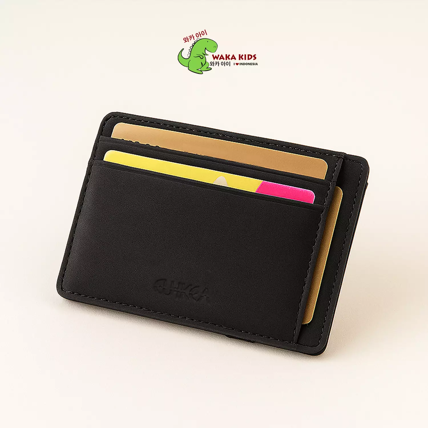 Wakakids Dompet Kartu dan Uang Lipat Pria Wanita Magic Money Clip Mini Wallet Card Holder Tipis Venrz Abu