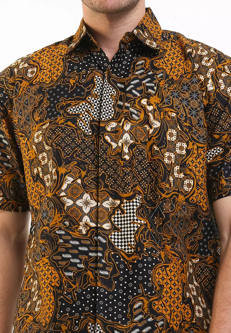 Adriel Shirt Kemeja Batik Katun Lengan Pendek
