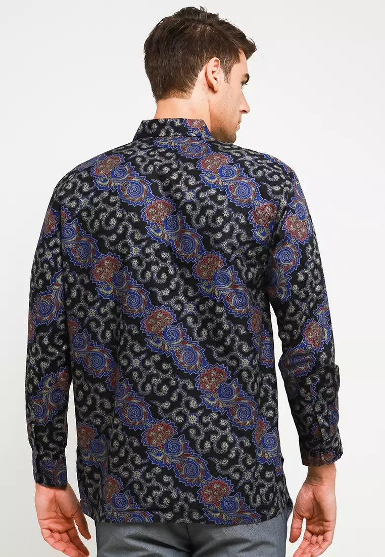 BATIK TALENTA EXCLUSIVE Lengan PENDEK UNGGU A460