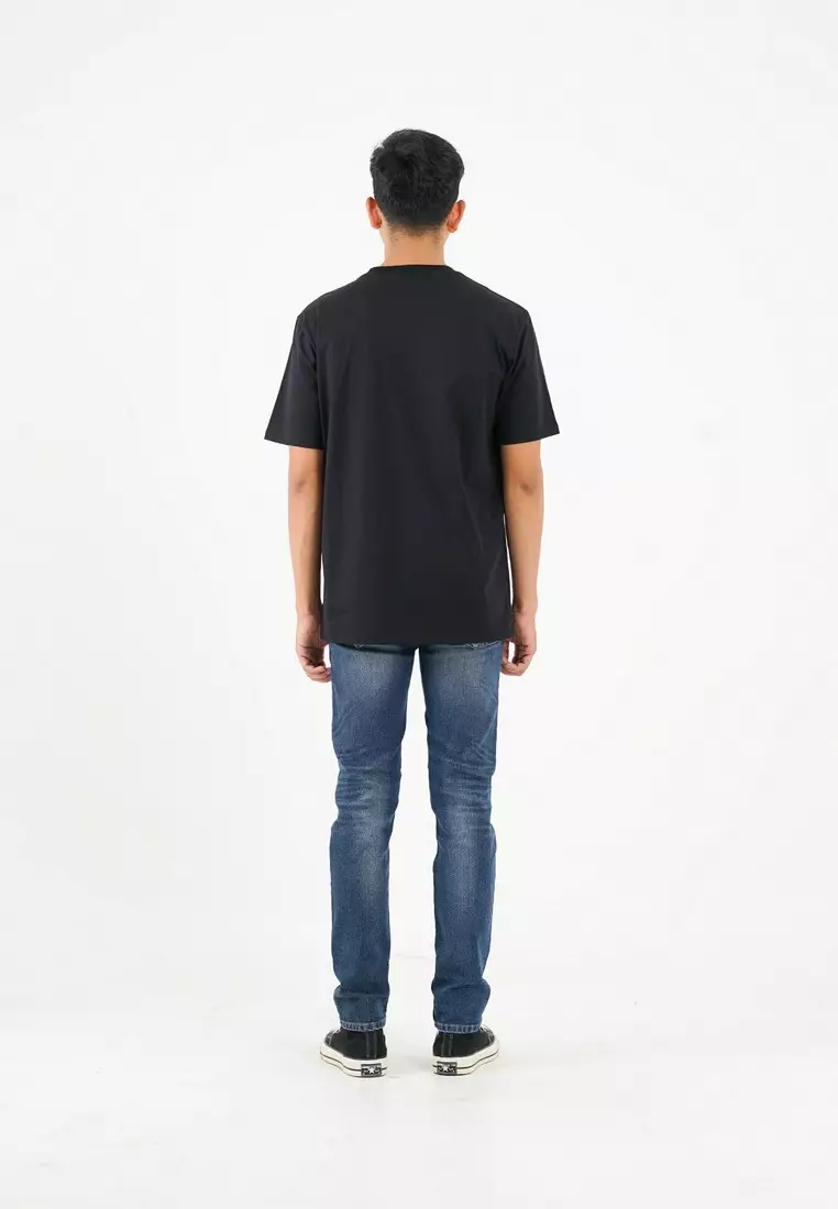 3Second Men's T-Shirt Short Sleeve Regular Fit Cotton Lilo OL-C870125