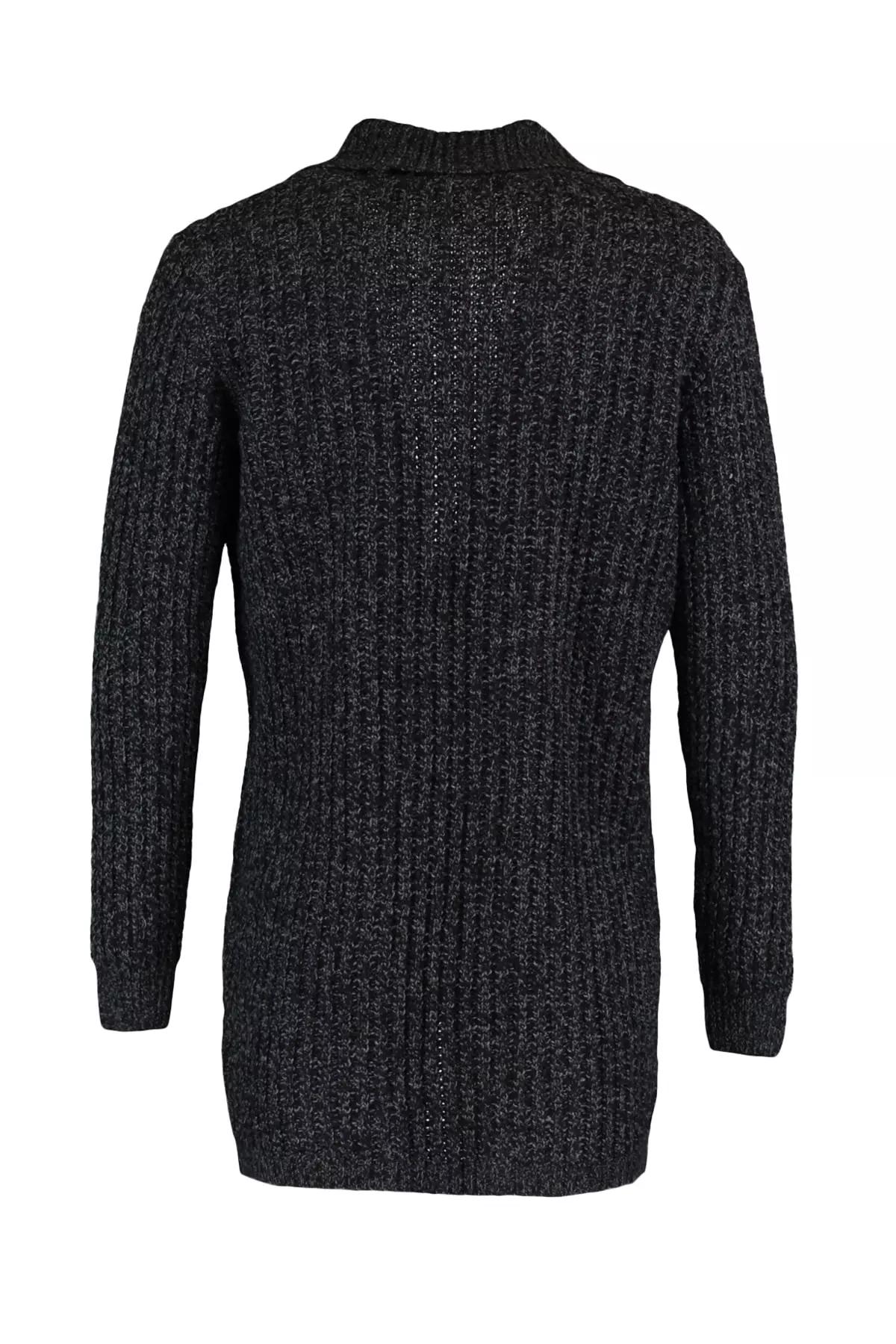 Mens black knit best sale cardigan