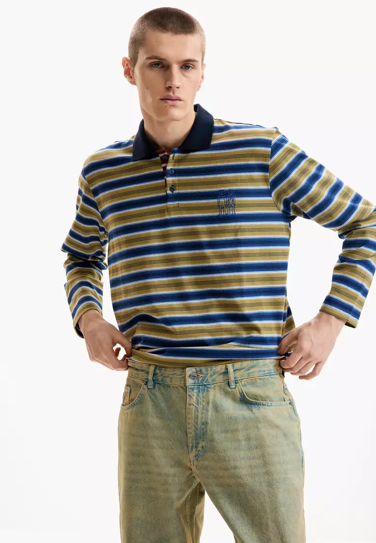 Vintage-Washed Denim Pants