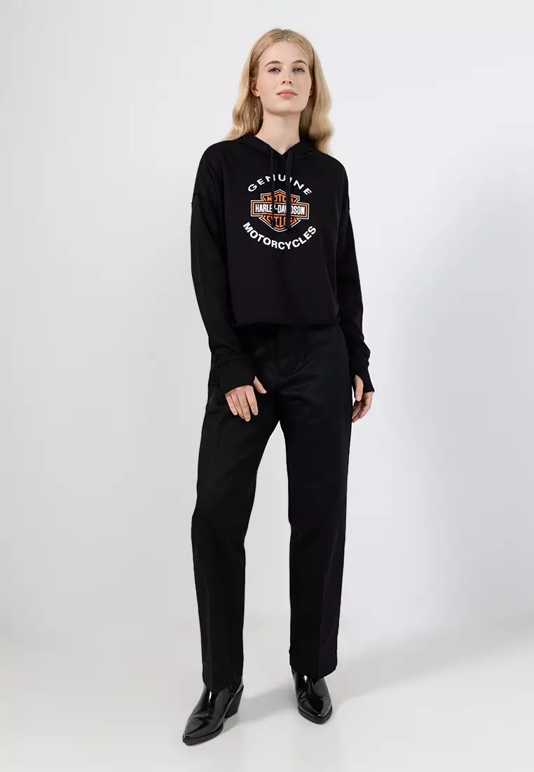 H-D® Essential Raw-Edge Hoodie