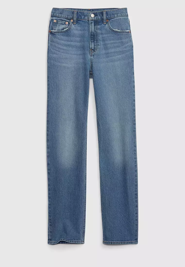 90s Straight High Rise Jeans