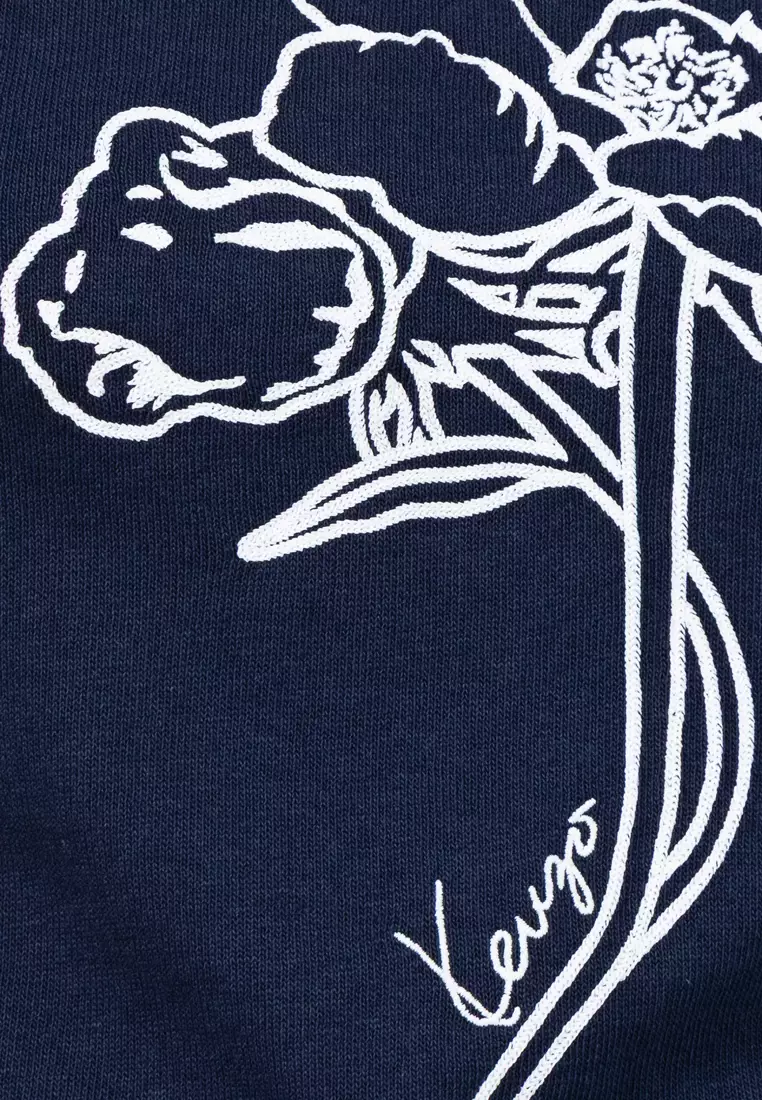 Buy KENZO Archive Rose Outlined T-Shirt 2026 Online | ZALORA