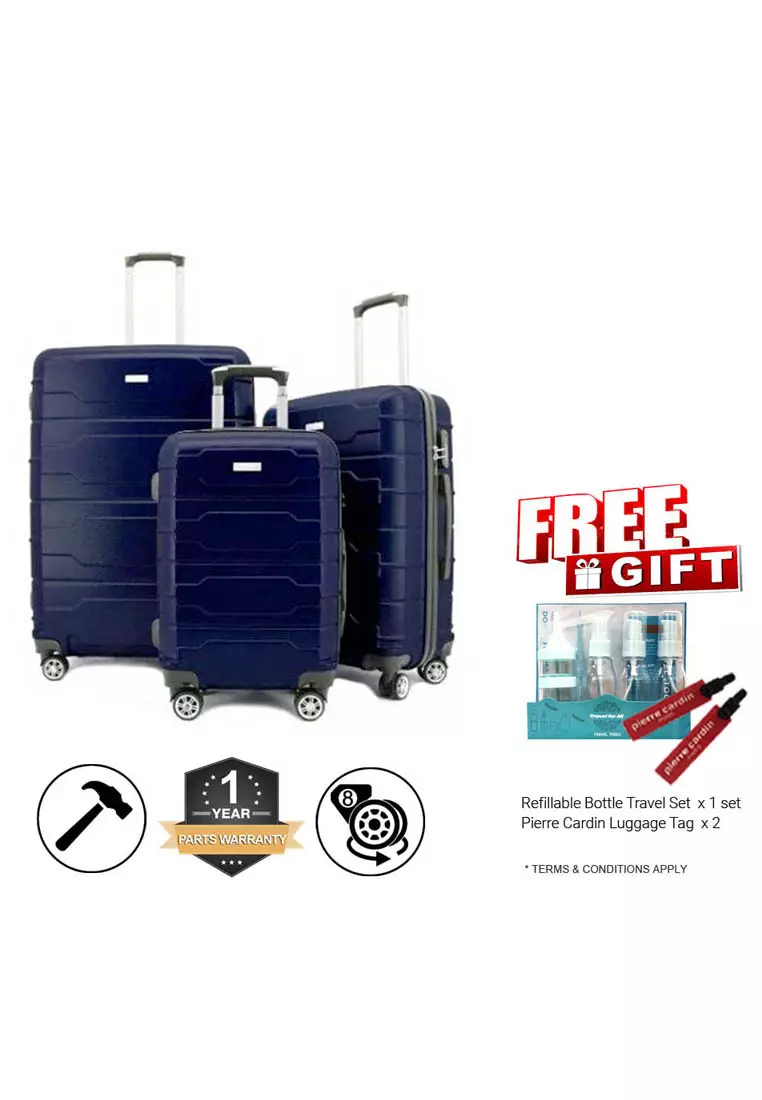 Buy Flyasia FLYASIA HARD CASE DARK BLUE LUGGAGE 3 IN 1 COMBO SET