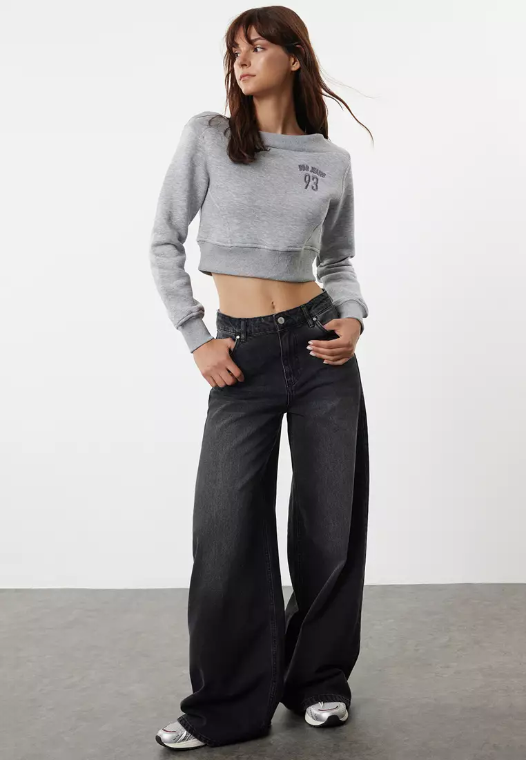 High Waist Extra Wide Leg Jeans