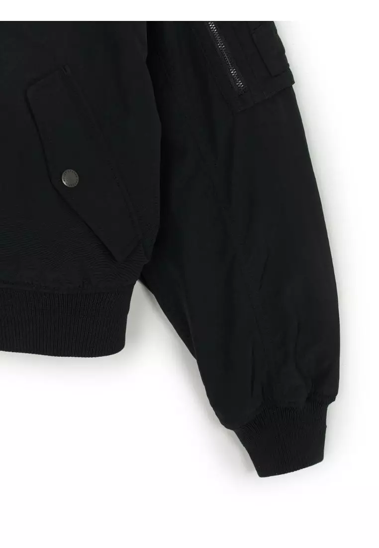 WOMEN'S BASIC NYLON CROP JACKET NEW YORK YANKEES