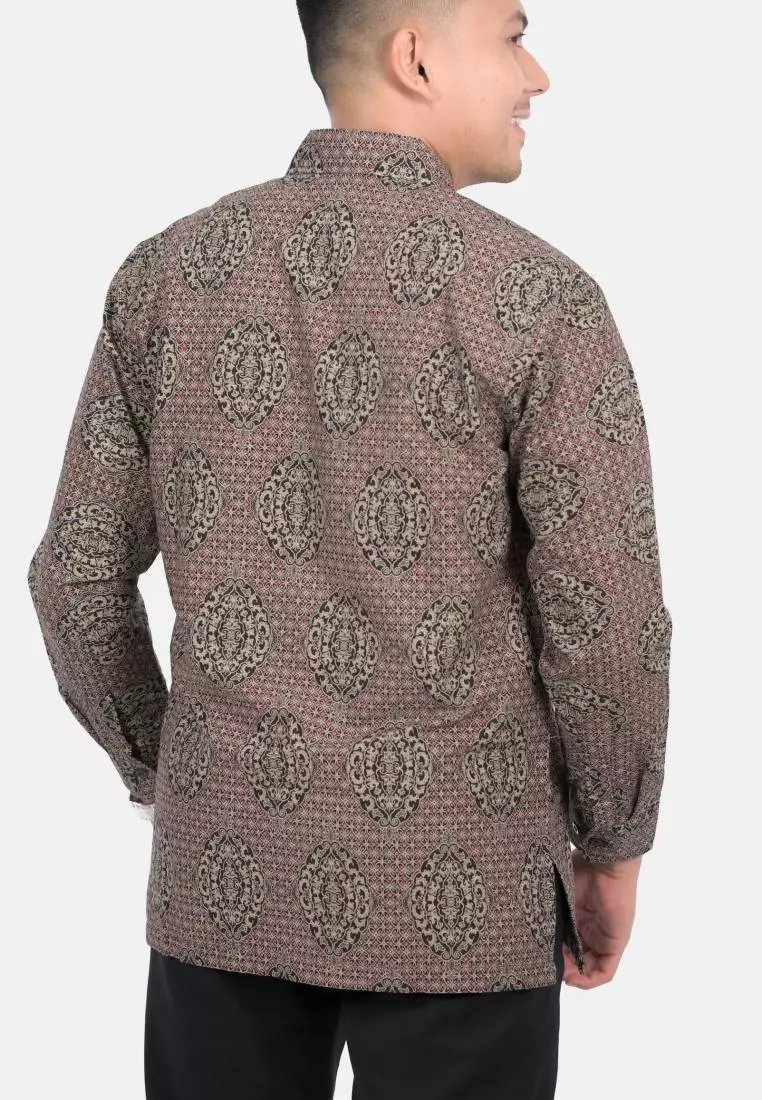 kemeja batik pria lengan panjang KAUNG HALUS SH43