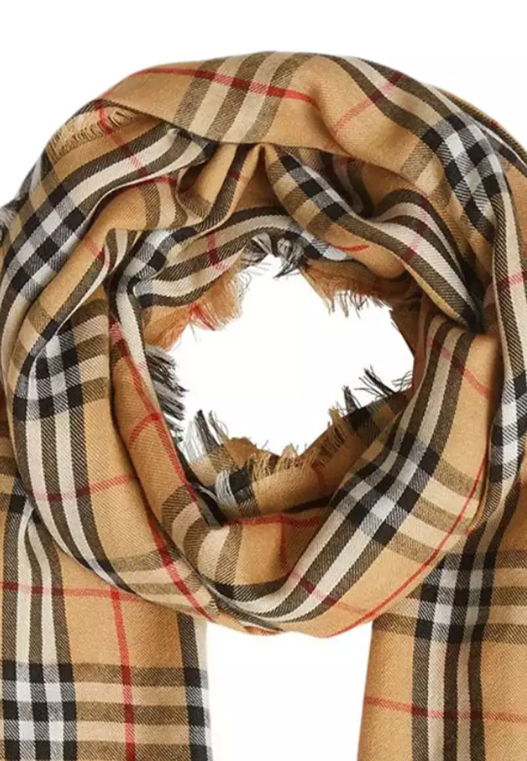 Burberry cashmere outlet and silk scarf