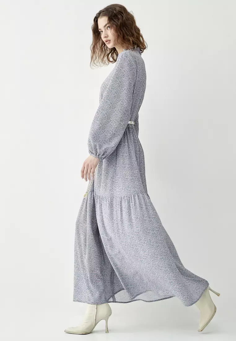 All Over Floral Print Maxi Dress