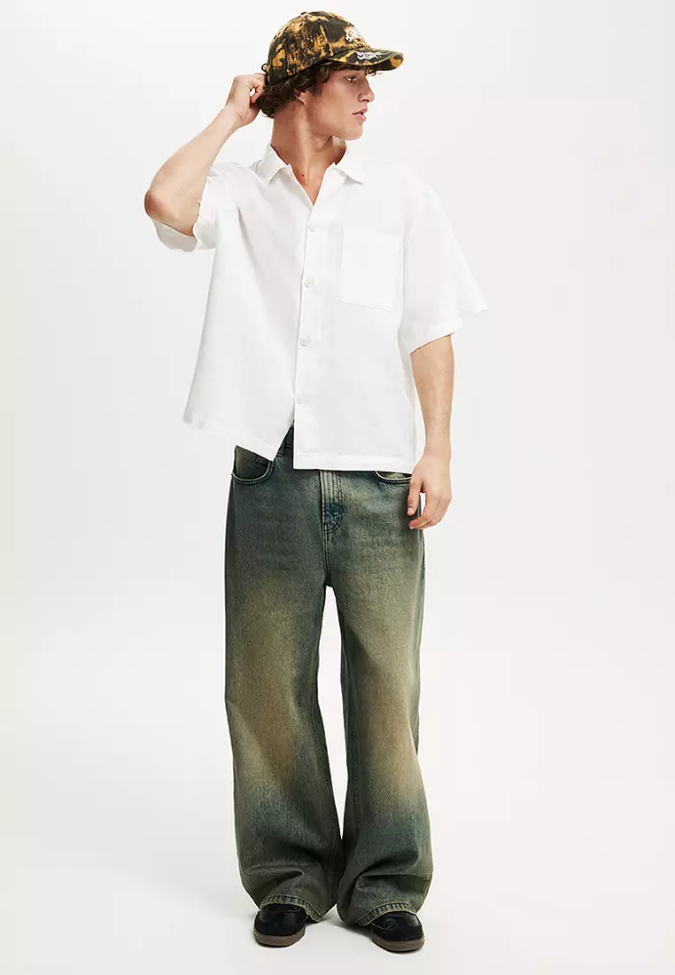 Eli Linen Blend Short Sleeve Shirt