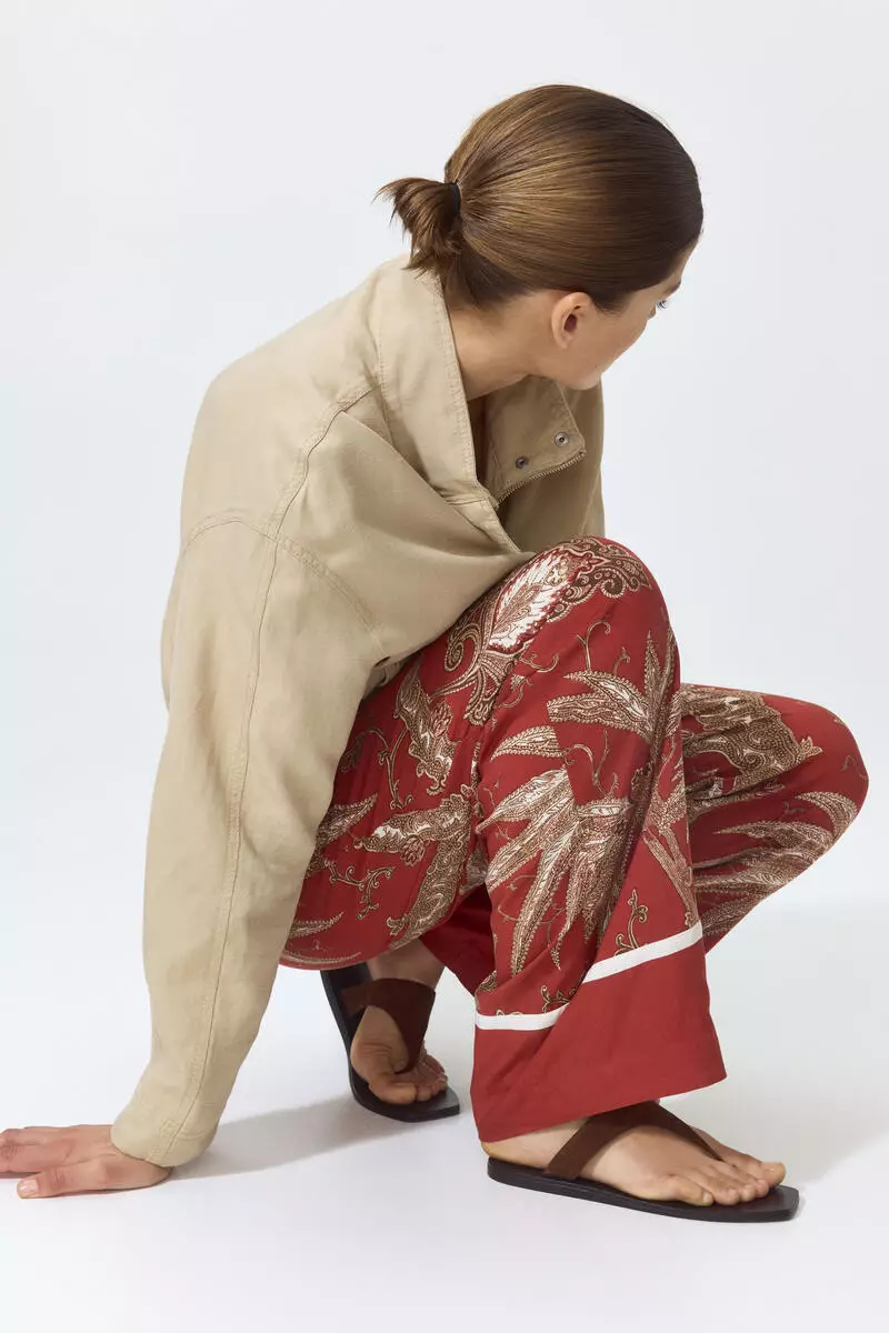 Wide pull-on trousers
