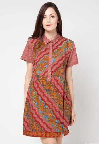Dress Batik Lereng Tritik Mix