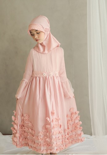 Pretty Girl Collection pink Eleandra Gaun Muslim Set 9BBCAKAB610D73GS_1