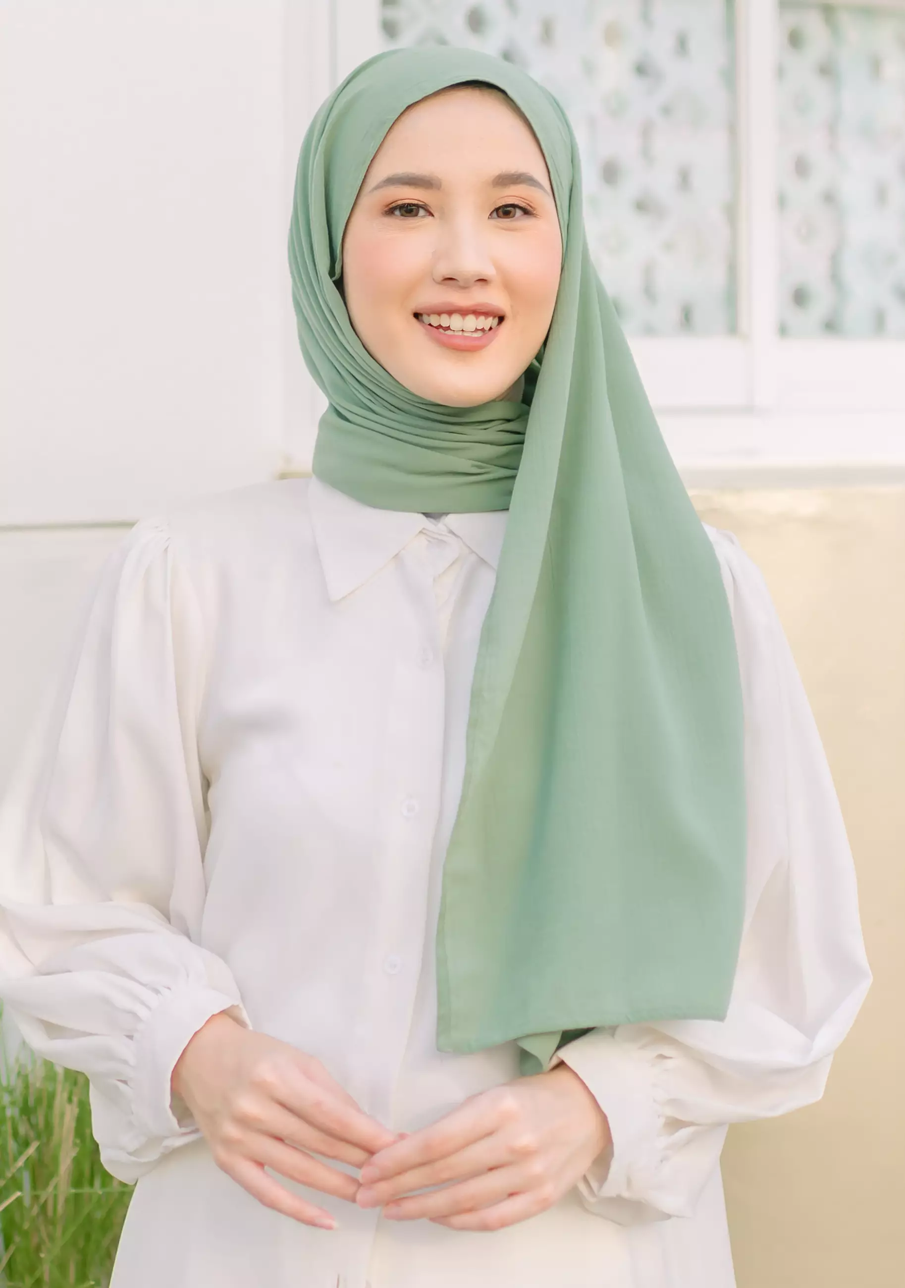 Kash Shawl Green Pastel