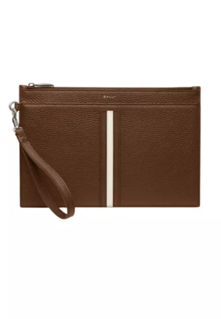 Jual BALLY Bally Clutch Abn Zip Envelope Cuero Palladio Taurus