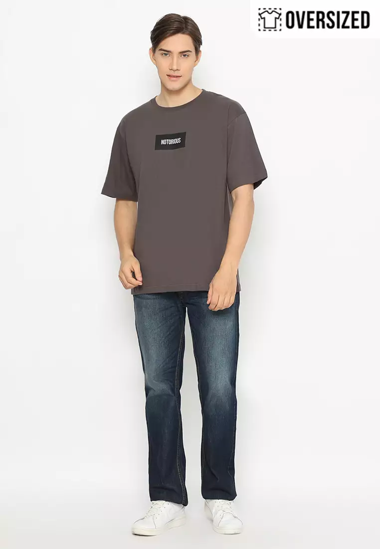 RBJ T-Shirt Cotton Oversized Pria 2079330041