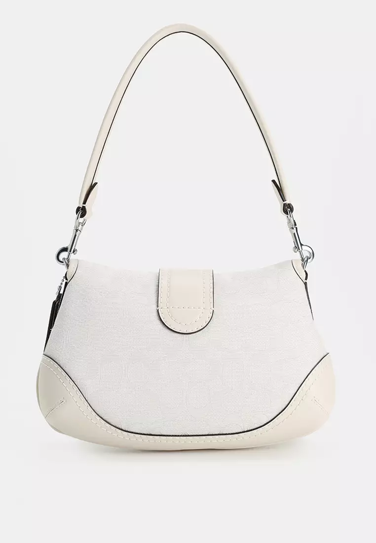 バッグ COACH Soho Signature White Shoulder Bag Buy Coach Soho Shoulder Bag In Signature Jacquard Online | ZALORA