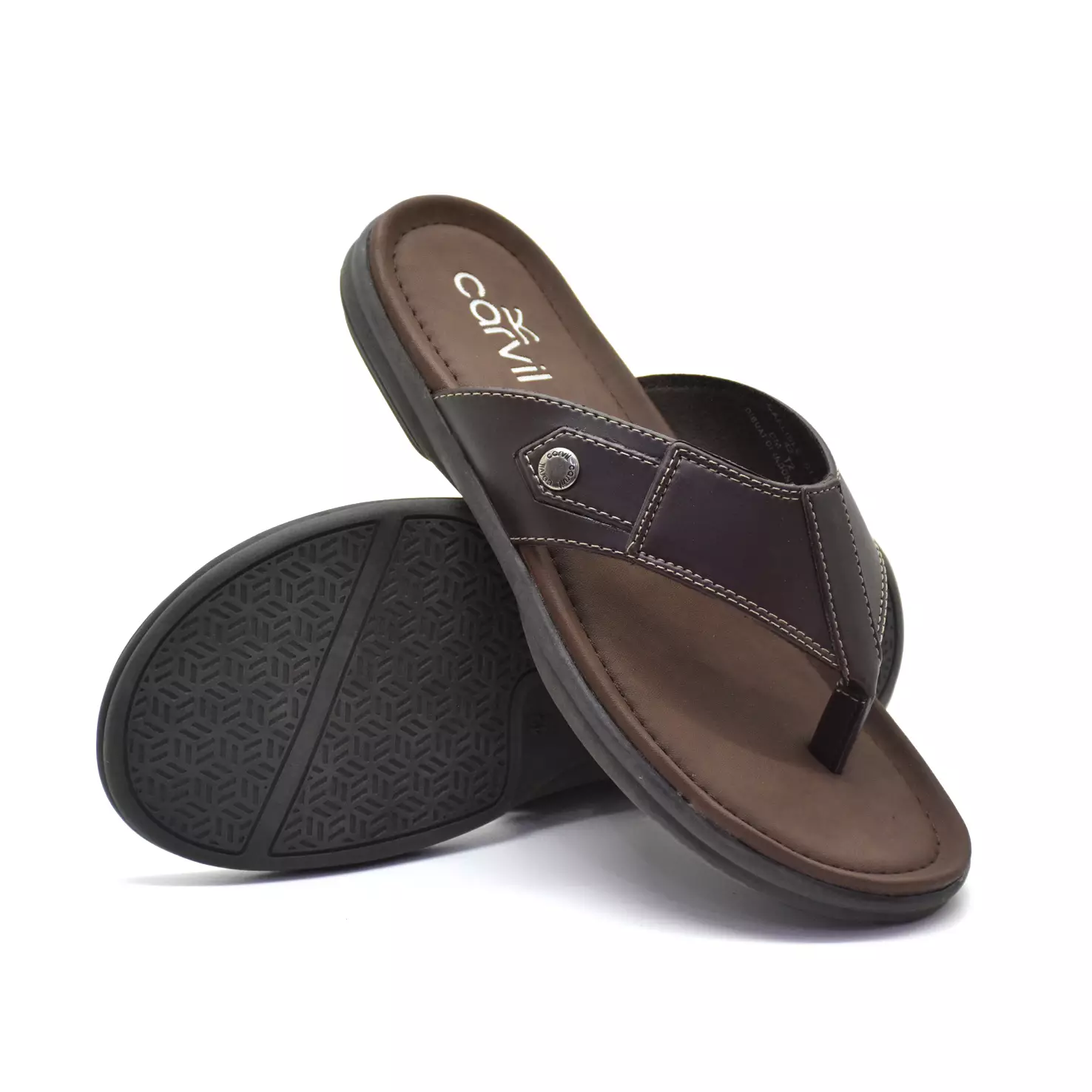 Carvil Sandal Pria Carlisle-01 M Dark Brown