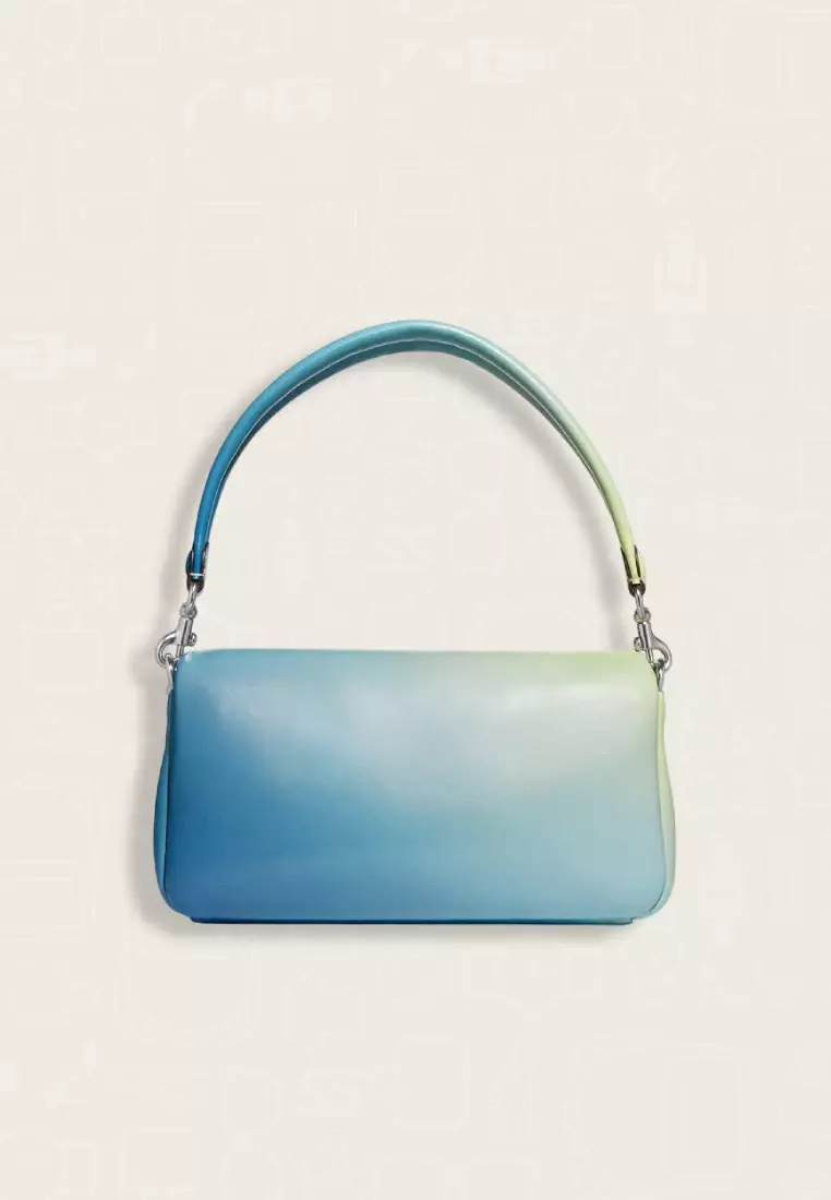 Coach Pillow Tabby Shoulder Bag 26 With Ombre Aqua Multi