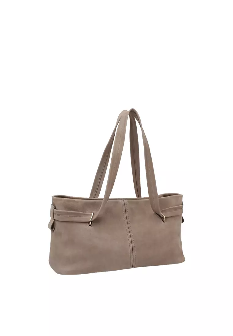 Empiricism Baguette 單肩袋 - 暖灰